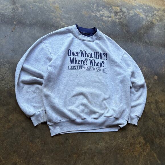 Vintage Over What Hill? Sweatshirt - Picture 2 of 7